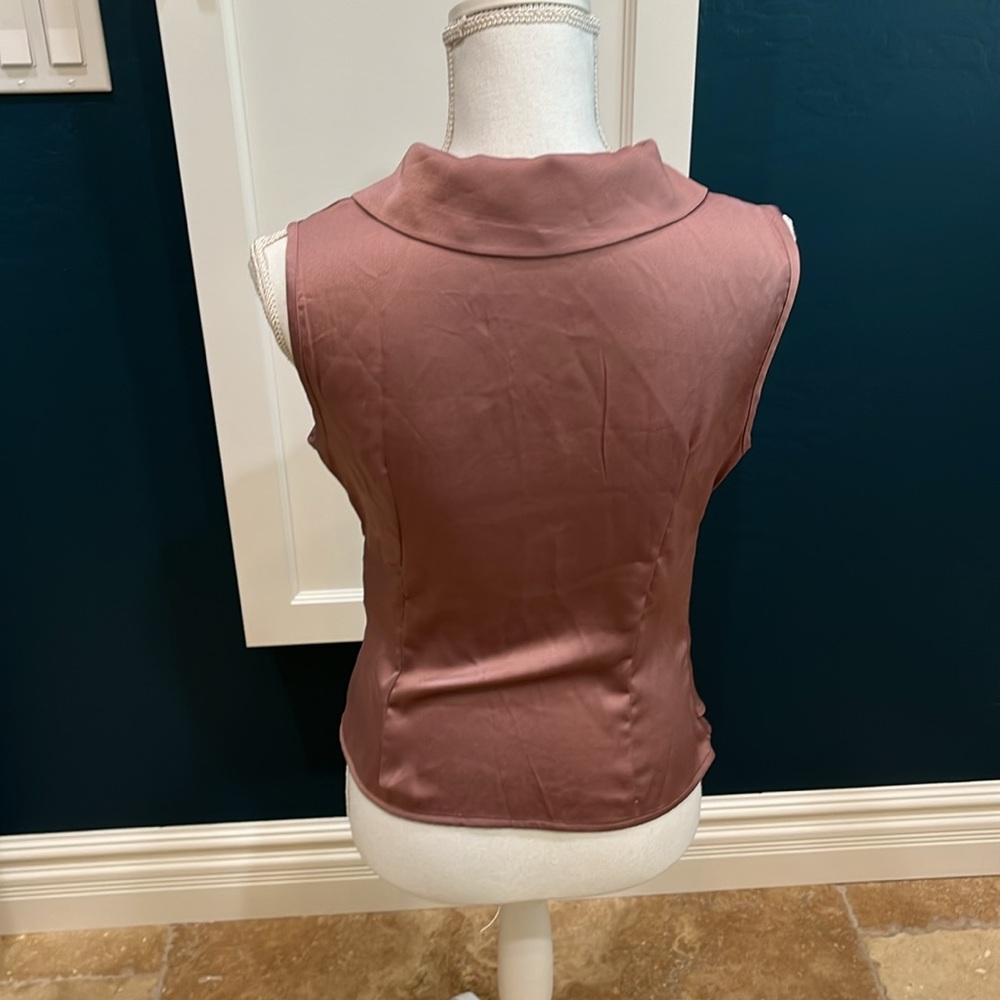 🎉Host Pick🎉 Mauve faux crossbody blouse - Picture 2 of 6